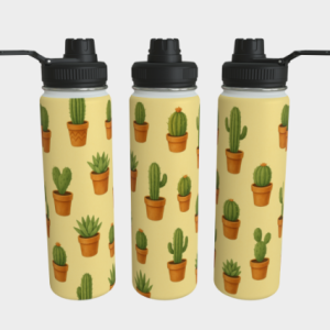 Bouteille acier inoxydable - Ambiance Cactus