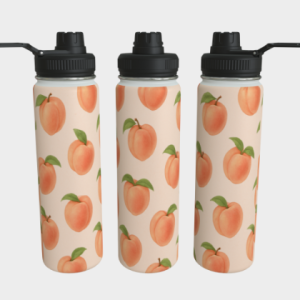 Bouteille acier inoxydable - Ambiance Belles Pêches