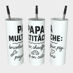 Gobelet en acier inoxydable - Papa multitache: Bricoleur, chauffeur, psy