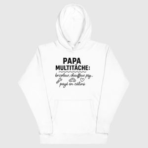 Hoodie - Papa multitâche: Bricoleur, Chauffeur, Psy