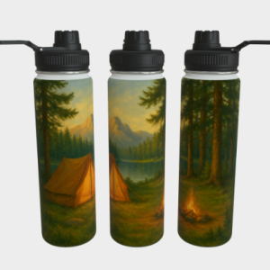 Bouteille acier inoxydable - Camping sauvage