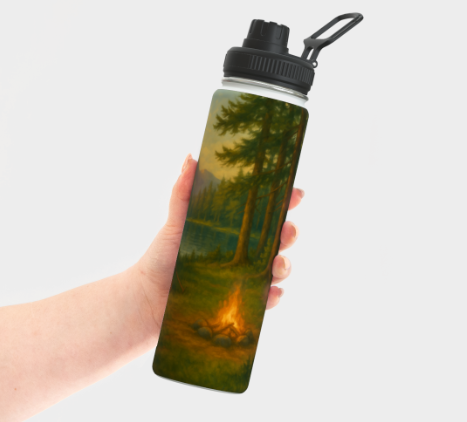 Bouteille acier inoxydable - Camping sauvage – Image 2