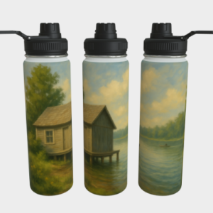 Bouteille acier inoxydable - Chalet au calme