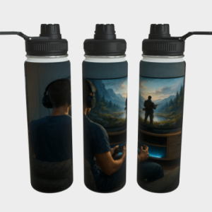Bouteille acier inoxydable - Homme Gamer