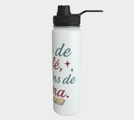 Bouteille acier inoxydable - Plus de café, moins de drama – Image 4