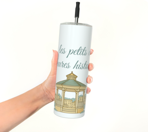 Gobelet en acier inoxydable - Dans les petits cafés les meilleures histoires – Image 2