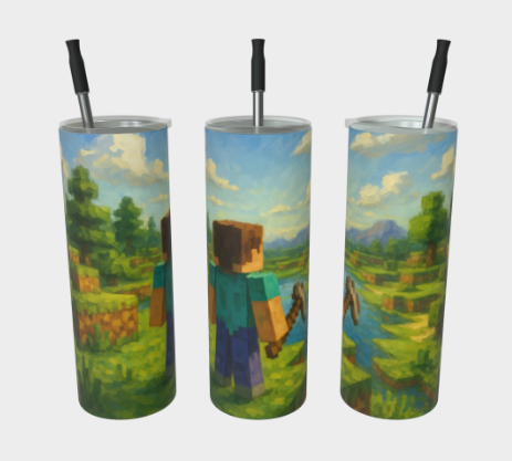 Gobelet acier inoxydable - Inspiration Minecraft