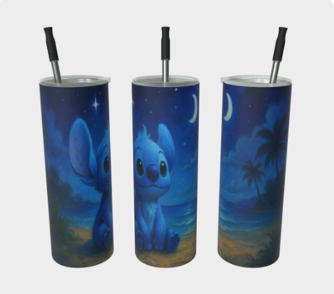 Gobelet acier inoxydable - Inspiration Extraterrestre bleu ;-)