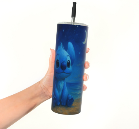 Gobelet acier inoxydable - Inspiration Extraterrestre bleu ;-) – Image 2