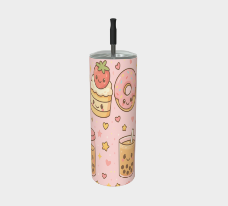 Gobelet acier inoxydable - Kawaii Rose – Image 4