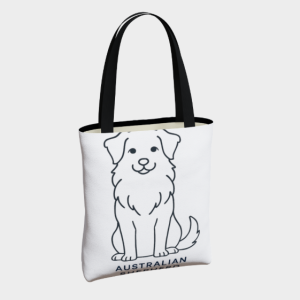 Sac Fourre-tout - Berger Australien (blanc)