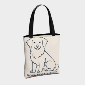 Sac Fourre-tout - Retriever de Nouvelle-Écosse Minimaliste (beige)