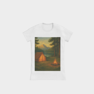 T-Shirt Ajusté - Camping Sauvage