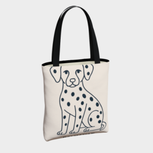 Sac Fourre-tout - Dalmatien Minimaliste (beige)