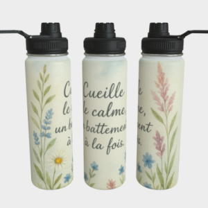 Bouteille acier inoxydable - Cueille le calme