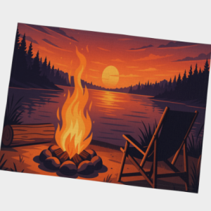 Napperons – Feu de camp