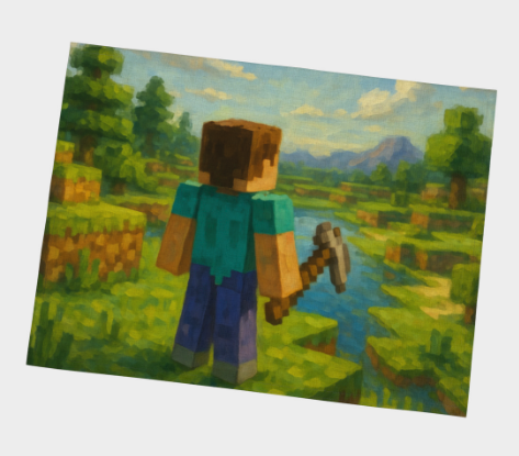 Napperons – Inspiration Minecraft